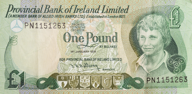 Provincial Bank of Ireland Limited £1 Note