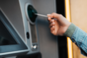 man talking on phone