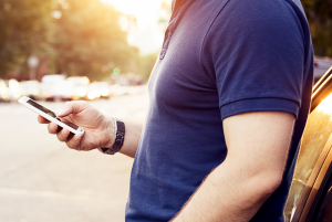 guy talking on phone